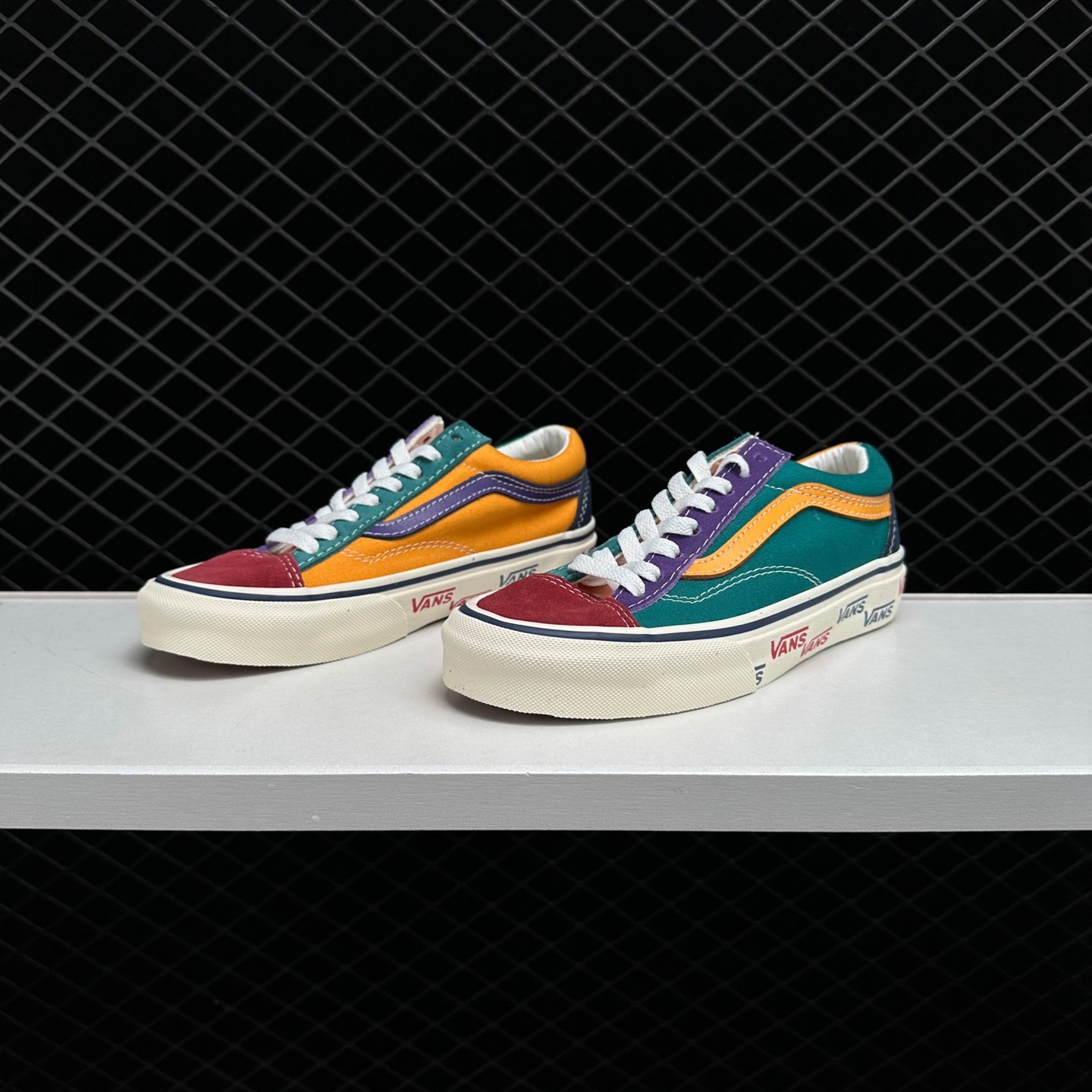 Vans Style 36 Red Blue Green VN0A54F66T6 | Shop Now for Classic Color Block Sneakers