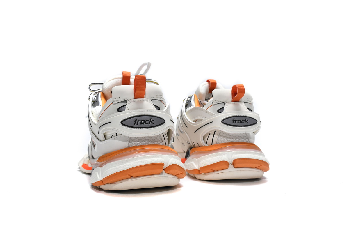 Balenciaga Track Trainer White Orange 542436 W1GB1 9059 - Shop Now!
