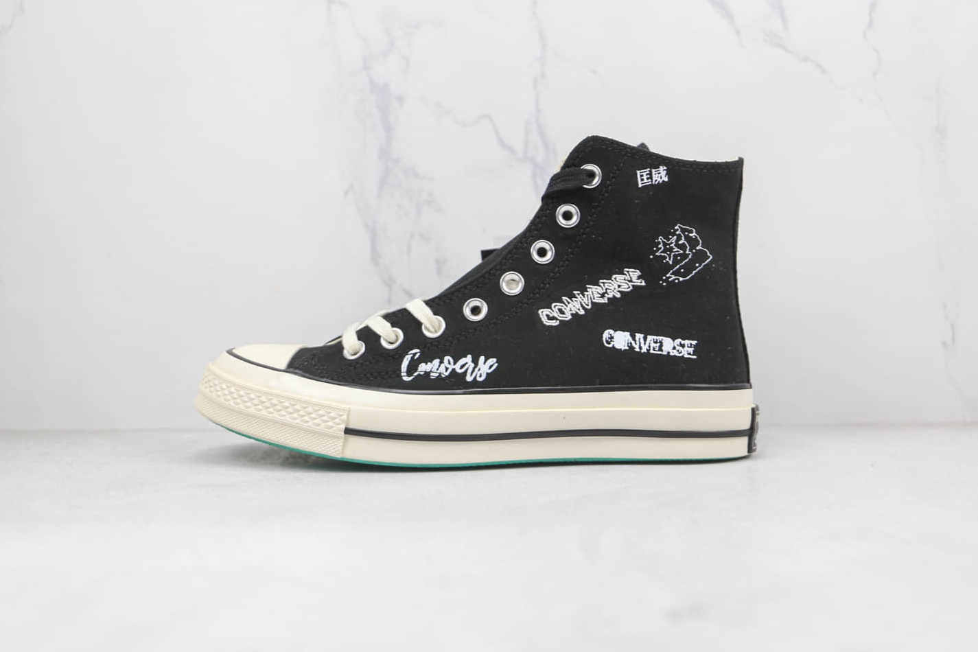 Converse Chuck Taylor All Star 1970s Logo 'Black White' 166486C - Classic Style with a Retro Twist