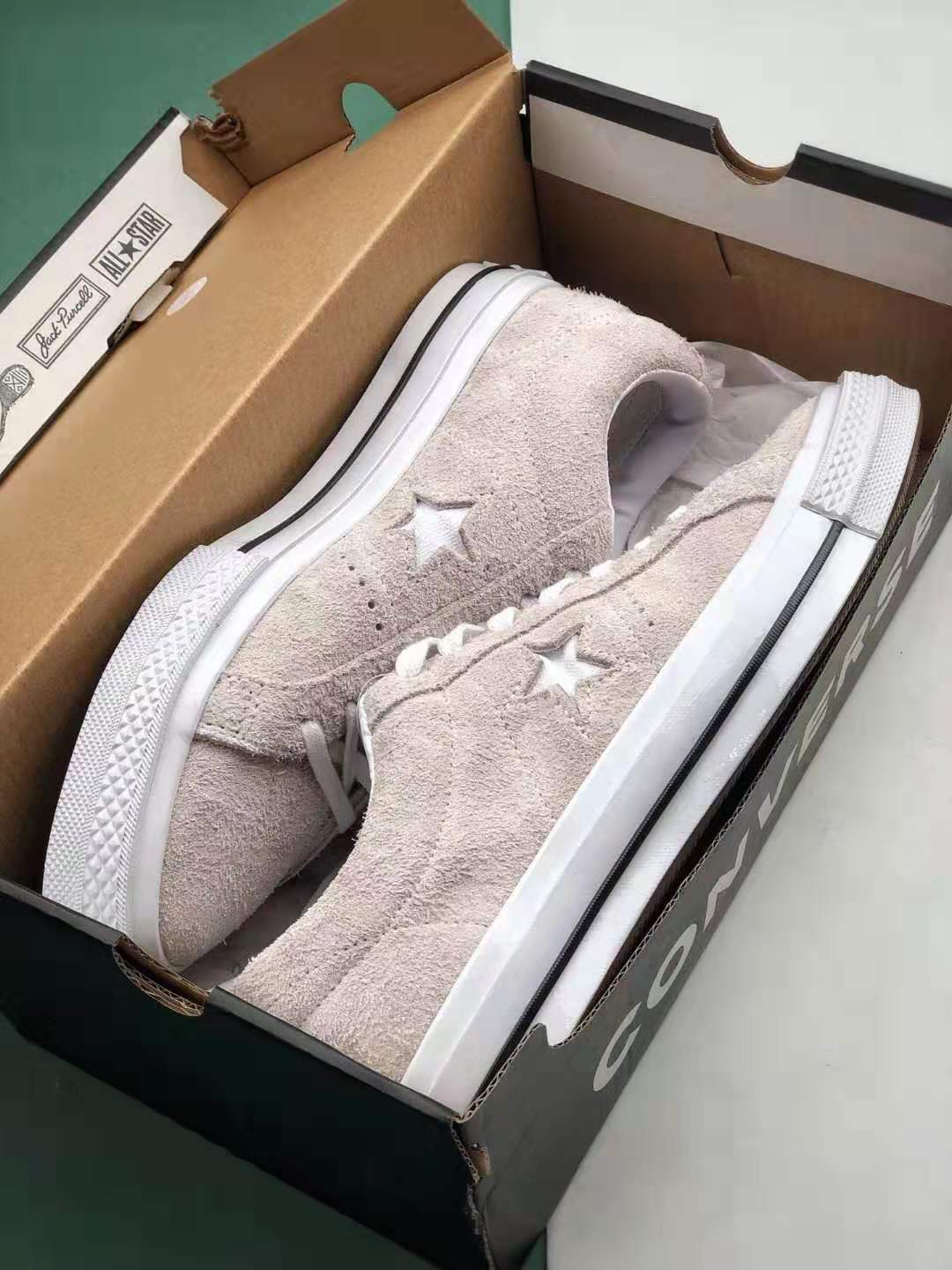 Converse One Star Low Vintage Suede 'White' 161577C - Stylish Retro Sneakers for Men and Women