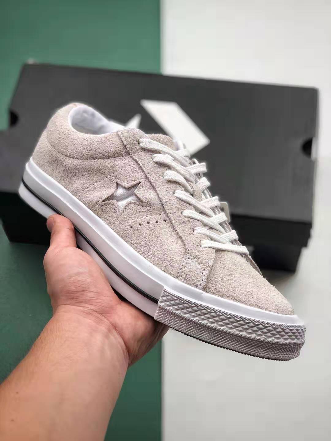 Converse One Star Low Vintage Suede 'White' 161577C - Stylish Retro Sneakers for Men and Women