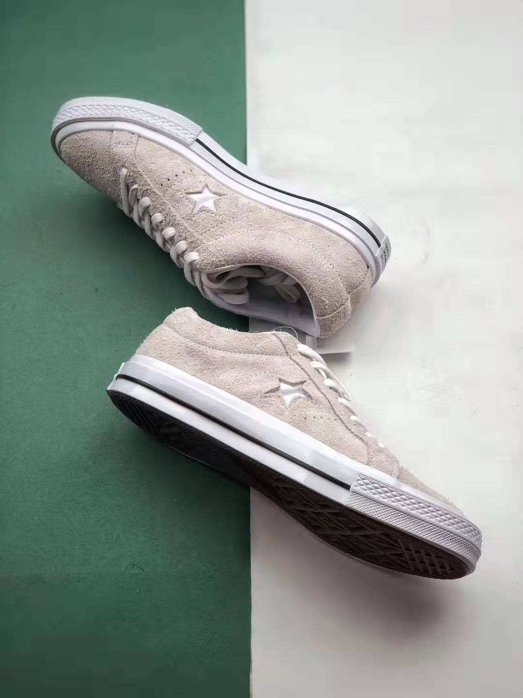 Converse One Star Low Vintage Suede 'White' 161577C - Stylish Retro Sneakers for Men and Women