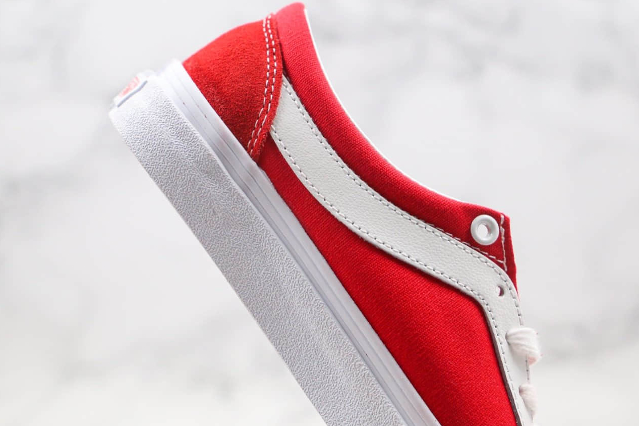 Vans Bold Ni Red White Unisex Racing Red VN0A3WLPULC - Stylish and Versatile Footwear