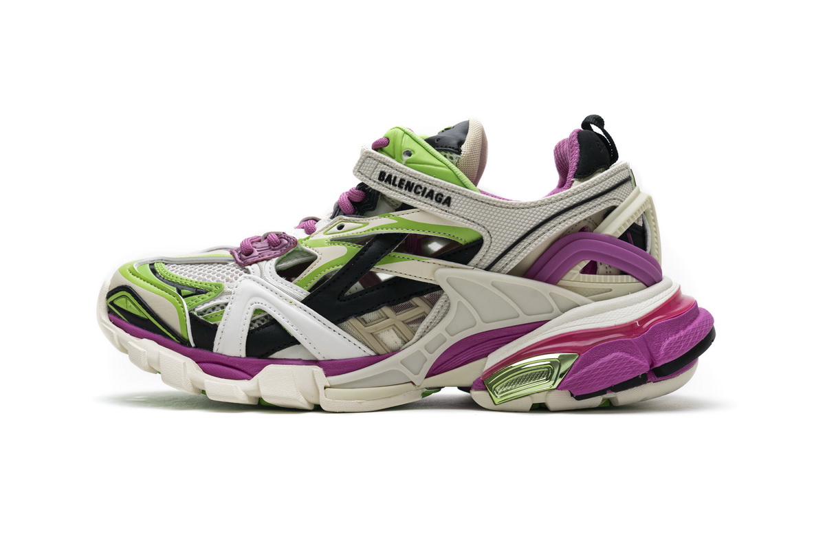 Balenciaga Track.2 Trainer 'Pink Green' 568615 W2GN3 9199 - Stylish and Vibrant Footwear for Trendsetters