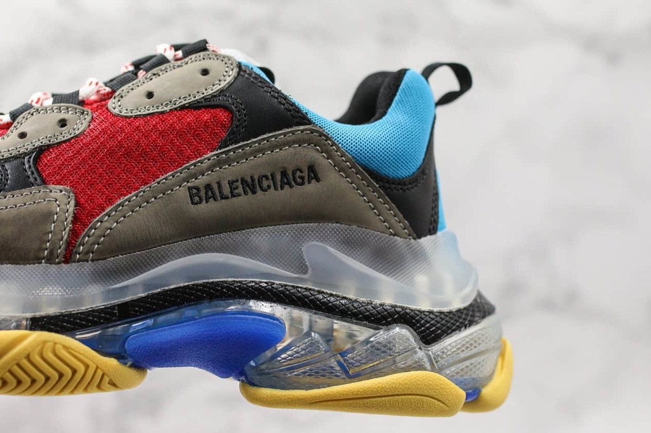 Balenciaga Triple S Blue Red Multicolor - Stylish and Bold Sneakers
