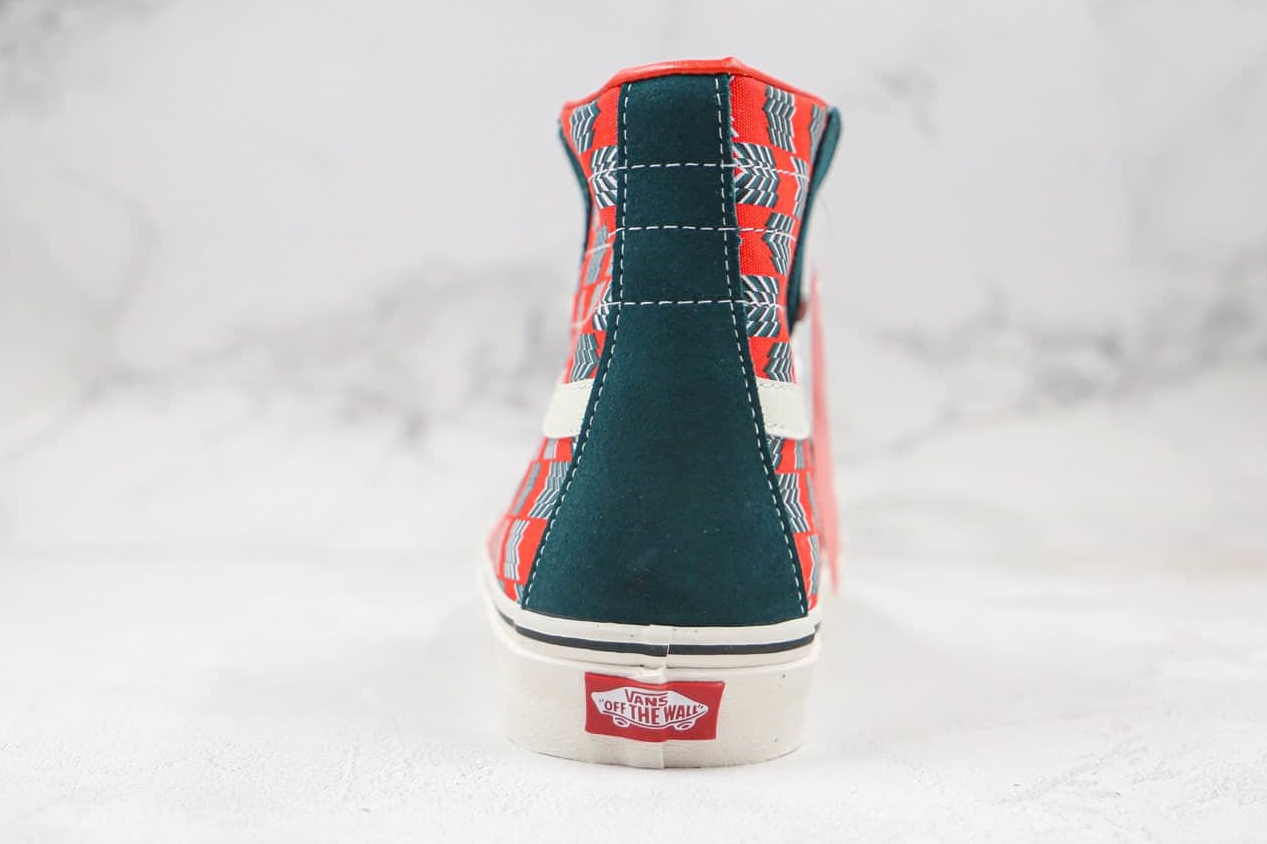 Vans Mod Checkerboard SK8-Hi 138 Decon Sf 'Red Blue' VN0A3MV122N - Stylish and Trendy Sneakers