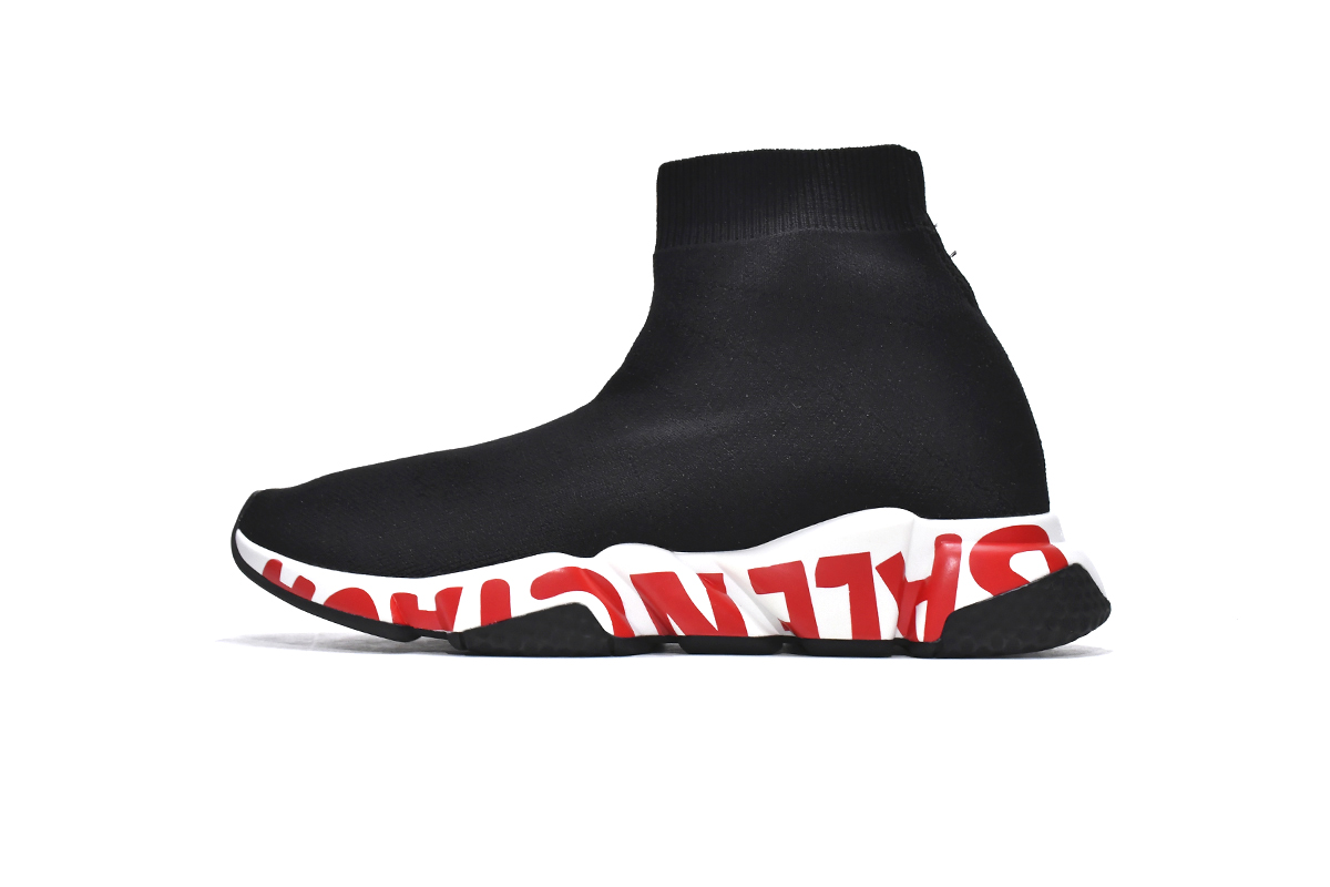 Balenciaga Speed Trainer 'Graffiti - Black Red' 605972 W05GE 1095 - Shop Now!
