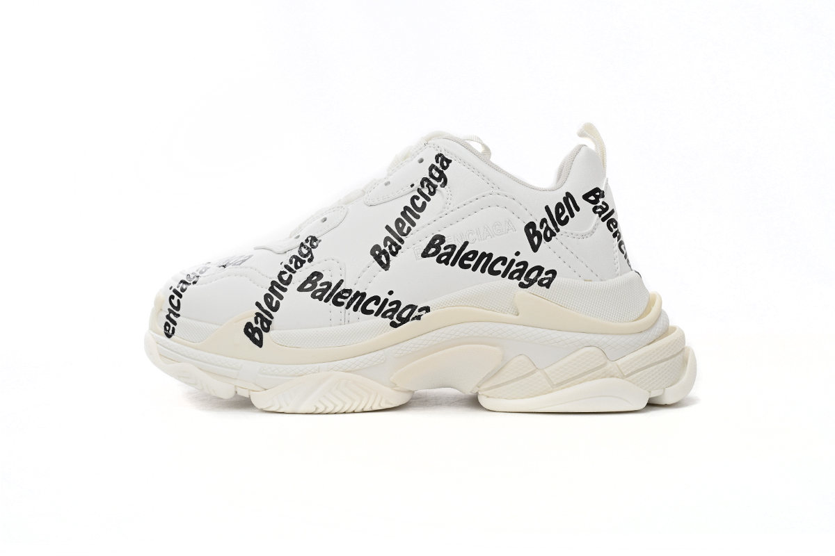 Balenciaga Wmns Triple S 'Logotype - White' 524039 W2FAB 9010 | Trendy Women's Sneakers