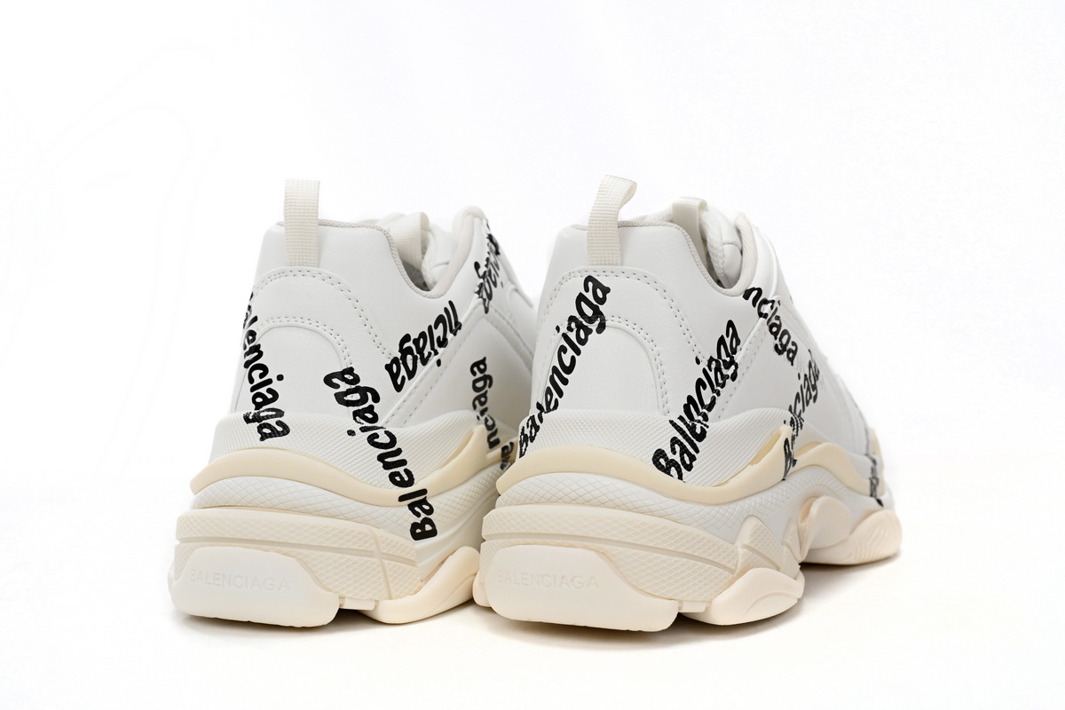Balenciaga Wmns Triple S 'Logotype - White' 524039 W2FAB 9010 | Trendy Women's Sneakers