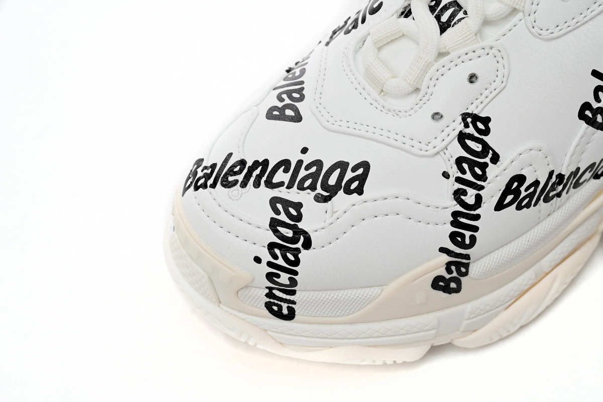 Balenciaga Wmns Triple S 'Logotype - White' 524039 W2FAB 9010 | Trendy Women's Sneakers
