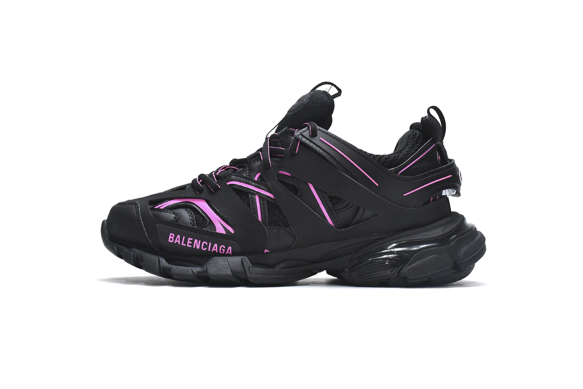 Balenciaga Wmns Track Sneaker 'Black Plum' - Stylish and Luxurious Footwear