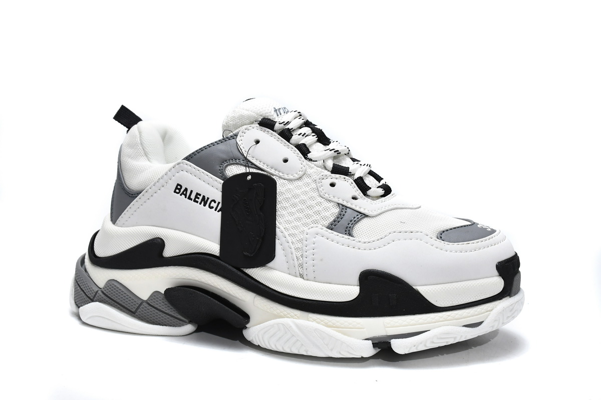 Balenciaga Triple S White Grey 536737 W09O1 9089 - Trendy and Stylish Sneakers For Fashionable Individuals