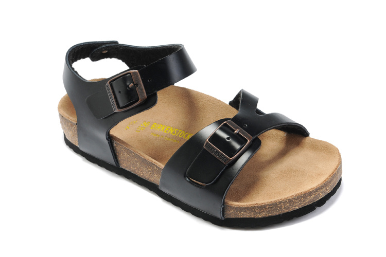 Birkenstock Rio Black Leather Sandals - Comfortable and Stylish Footwear