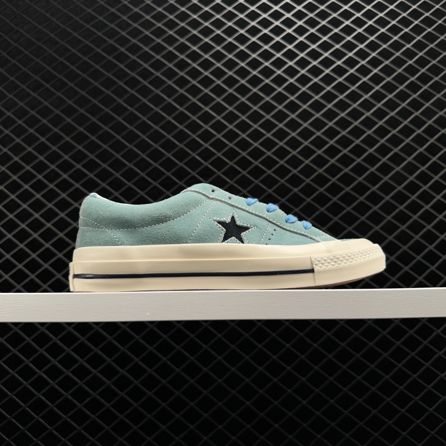 Converse One Star Pro Vintage Suede Low in Tidepool Grey - A04157C